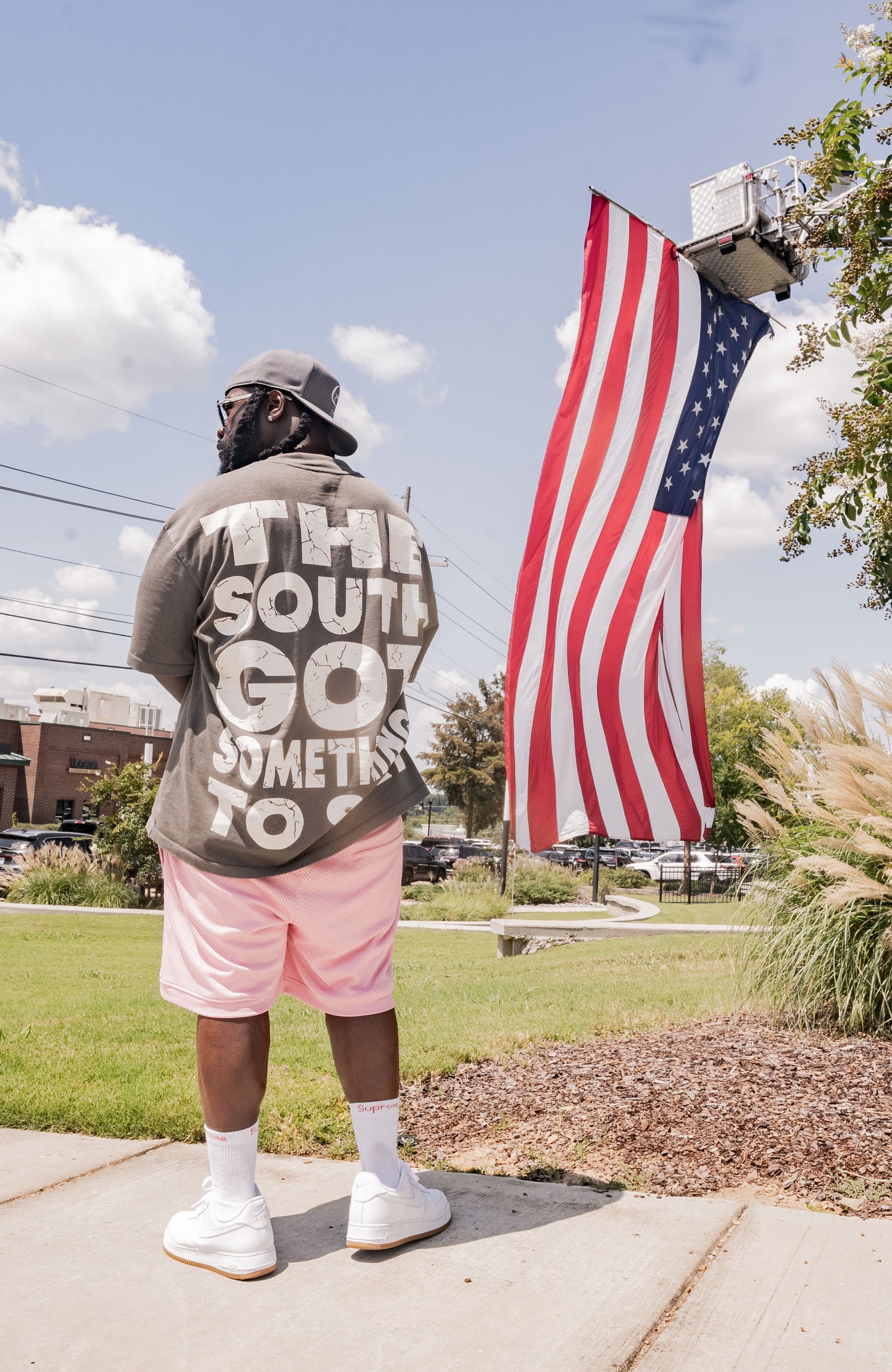 COTTON FIELD HILLS MILITIA / SOUTH GOT SOMETHING TO SAY TEE (GREY)